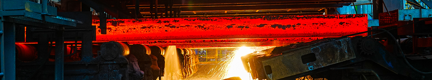 Billets in a hot rolling mill